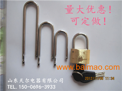 ISO铜锁质量认证~玻璃钢表箱通开锁~电力通开挂锁