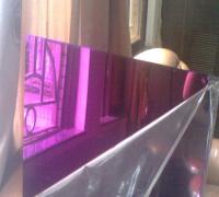 佛山恒鑫不锈钢真空镀彩钢板紫红色不锈钢彩色镜面板