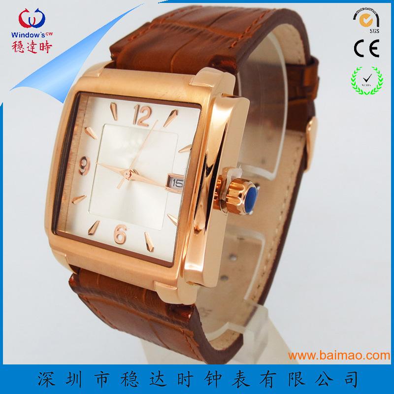 深圳手表定制厂家定制不锈钢石英手表 男士不锈钢手表