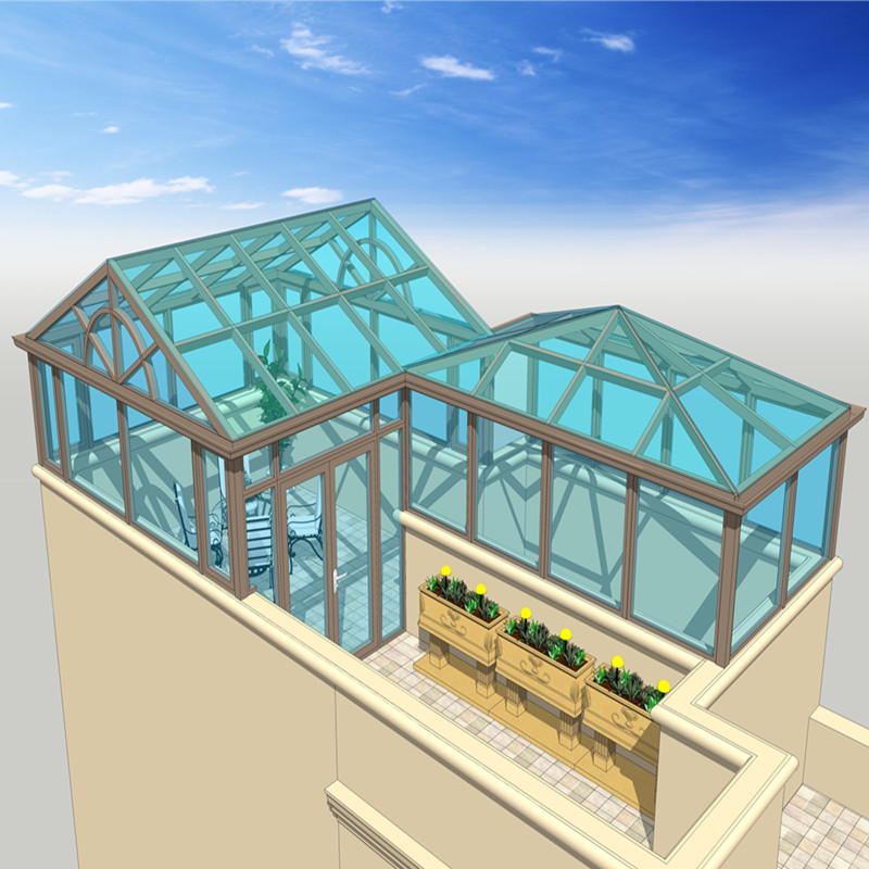 中鸿森特钢结构铝合金阳光房断桥铝 钢化玻璃隔热保温