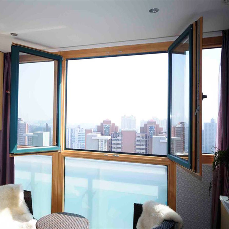 中鸿森特铝包木门窗户封阳台 北京实木门窗 仿古门窗
