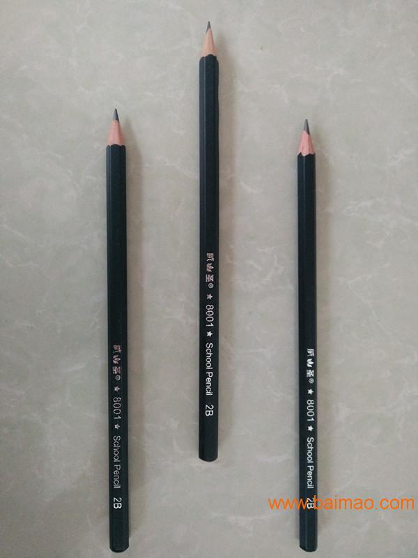工厂直销威圣8001红木铅笔/2B铅笔/考试用笔