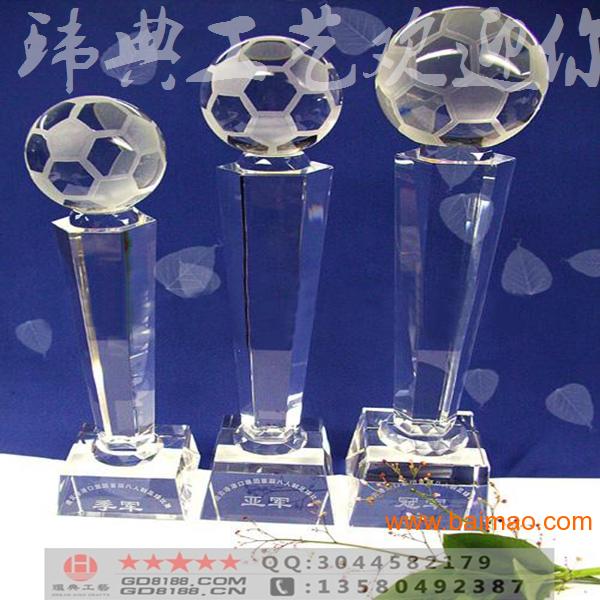 南昌水晶奖杯生产制作厂家，水晶篮球奖杯足球奖杯