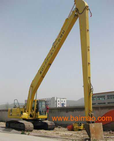 南京修建地铁挖掘机加长臂 拆楼臂 18米 20米