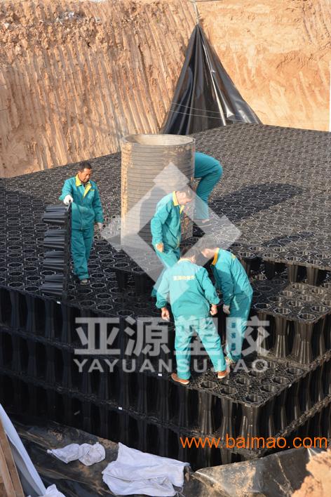 郑州厂家批发柱状PP雨水收集模块 透水性强