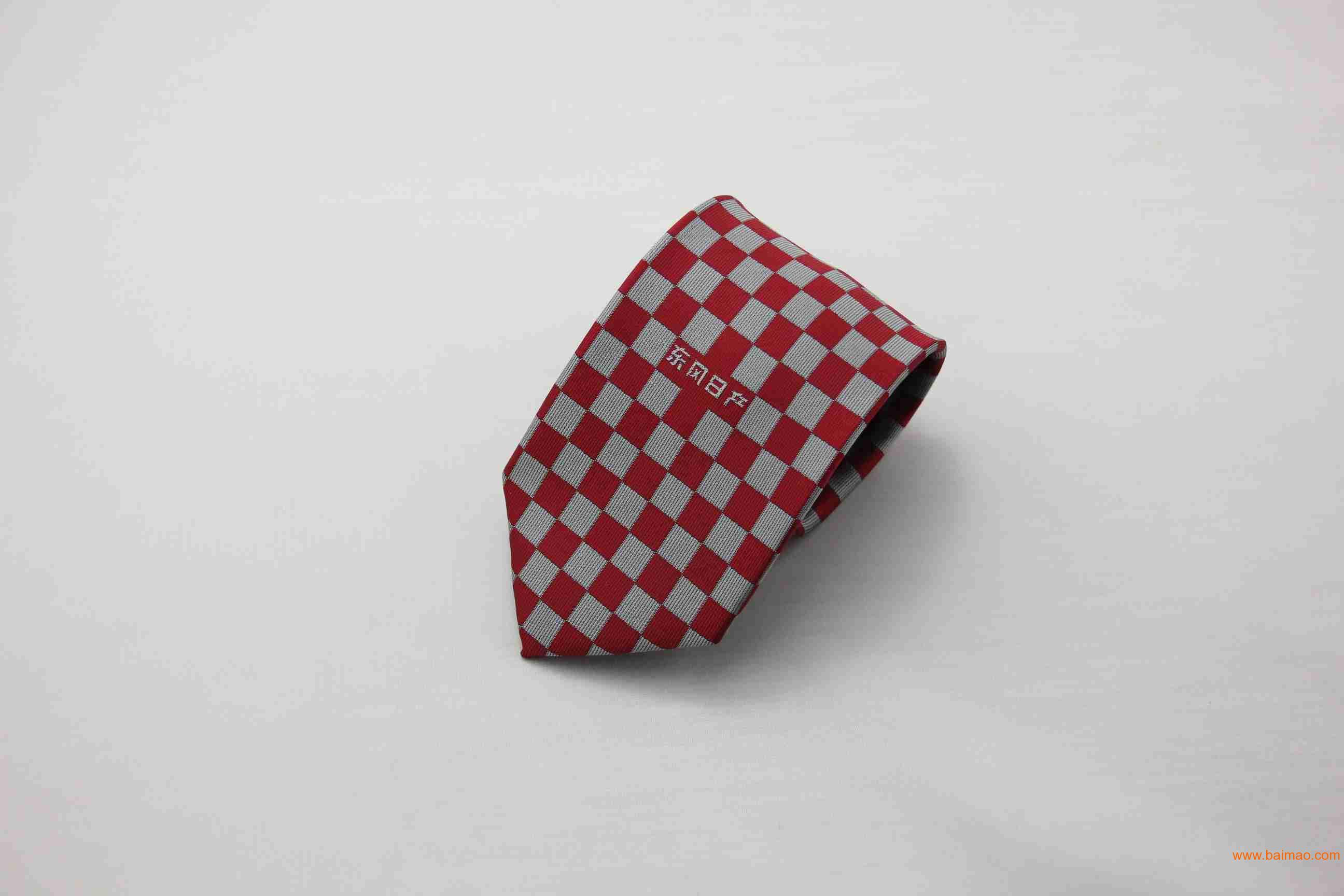 迪岳领带男版正装商务休闲领带 8cm碎花红灰