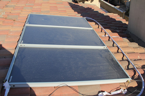 银川阳台平板太阳能-别墅平板太阳能-北京海林采用德