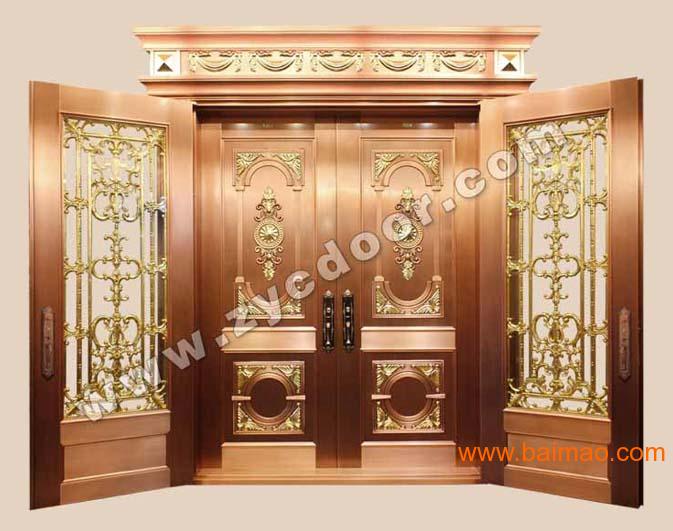 深圳铜门厂家、广州装甲门、东莞板雕、玻璃铜门