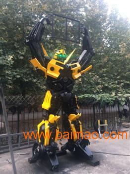 日版大黄蜂 40cm高变形金刚 机器人汽车人模型威