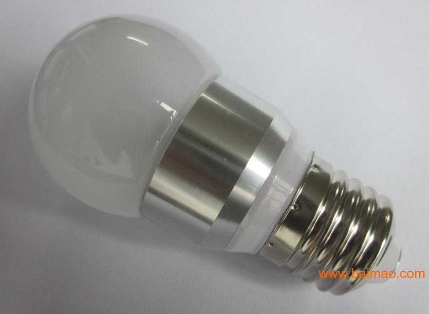 360度发光磨砂玻璃LED球泡灯AC85-265V