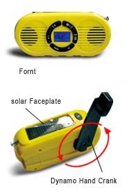SD-SR-669 太阳能收音机带手电筒及充电功能