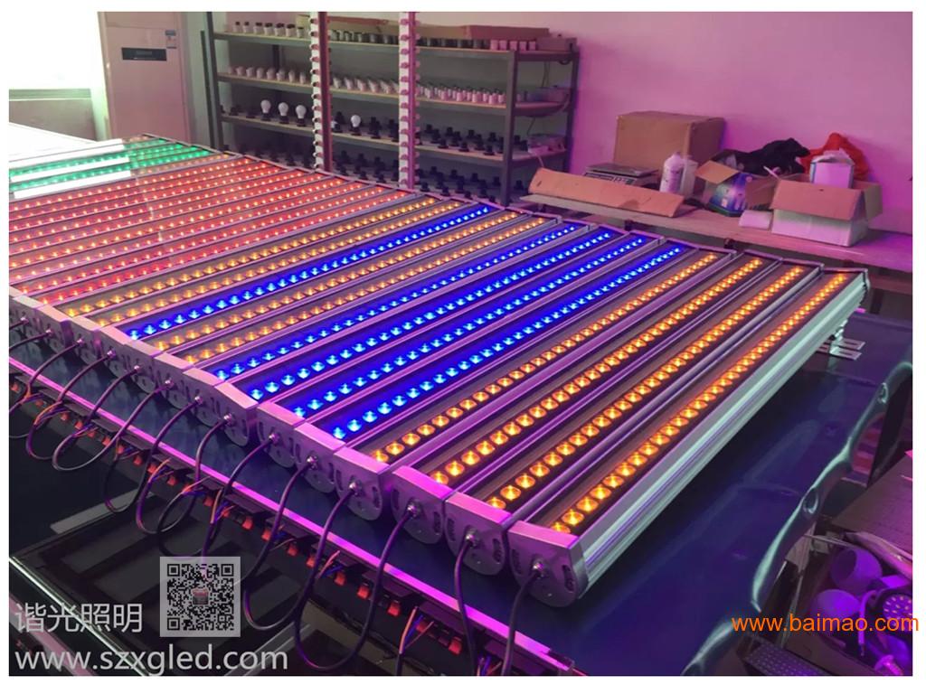 LED洗墙灯单色/RGB 36W 线条灯户外投射灯