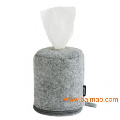 纸巾筒 毛毡纸巾筒 收纳纸巾筒 可定做纸巾抽筒