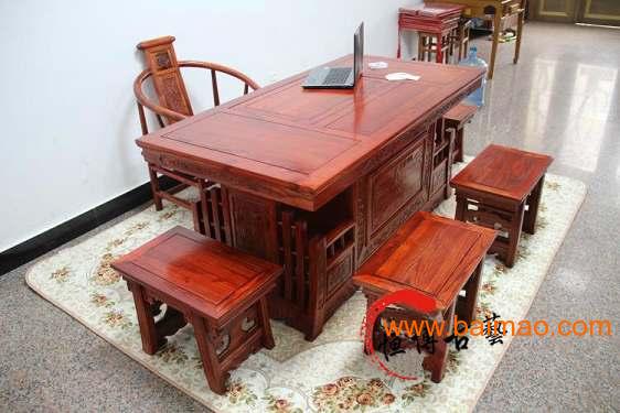 实木茶桌椅组合功夫 茶台 明清古典实木古典家具