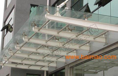 上海厂家**钢结构玻璃雨棚制作/上海玻璃雨篷安装