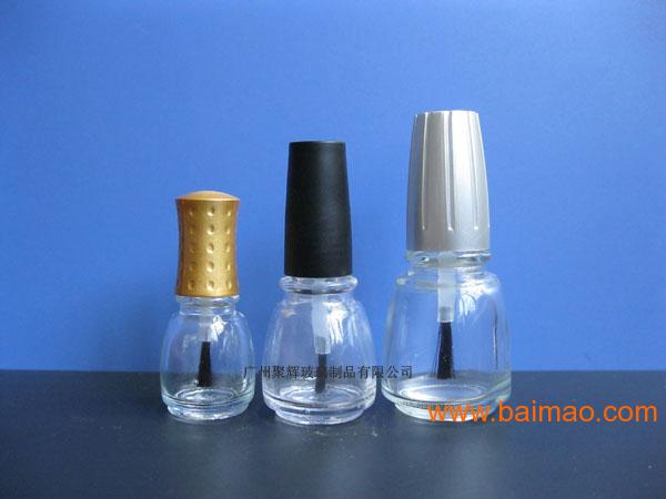 供应**小巧**，透明高白料各型状玻璃指甲油瓶