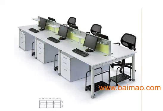2014新款组合式办公桌 两人位办公桌 金属办公