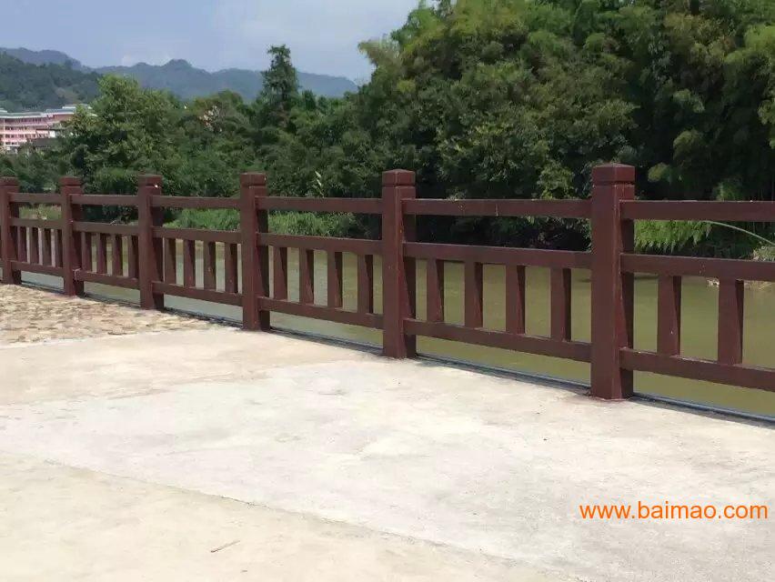 供应仿木河堤护栏模具 1.5米仿木护栏栏杆