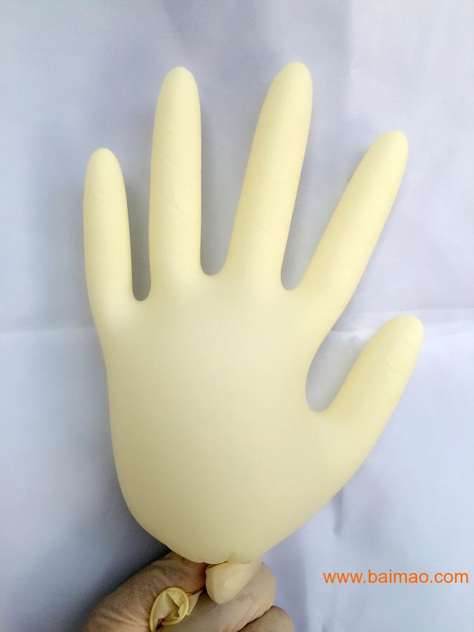 现货乳胶手套 一次性**手套 天然手套 洁净手套