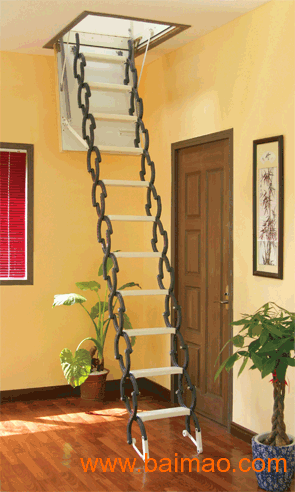 电动阁楼楼梯时代批发、伸缩楼梯让你的家更温馨！