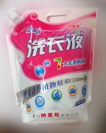 生产洗衣液包装袋 吸嘴包装袋 自立包装袋1kg